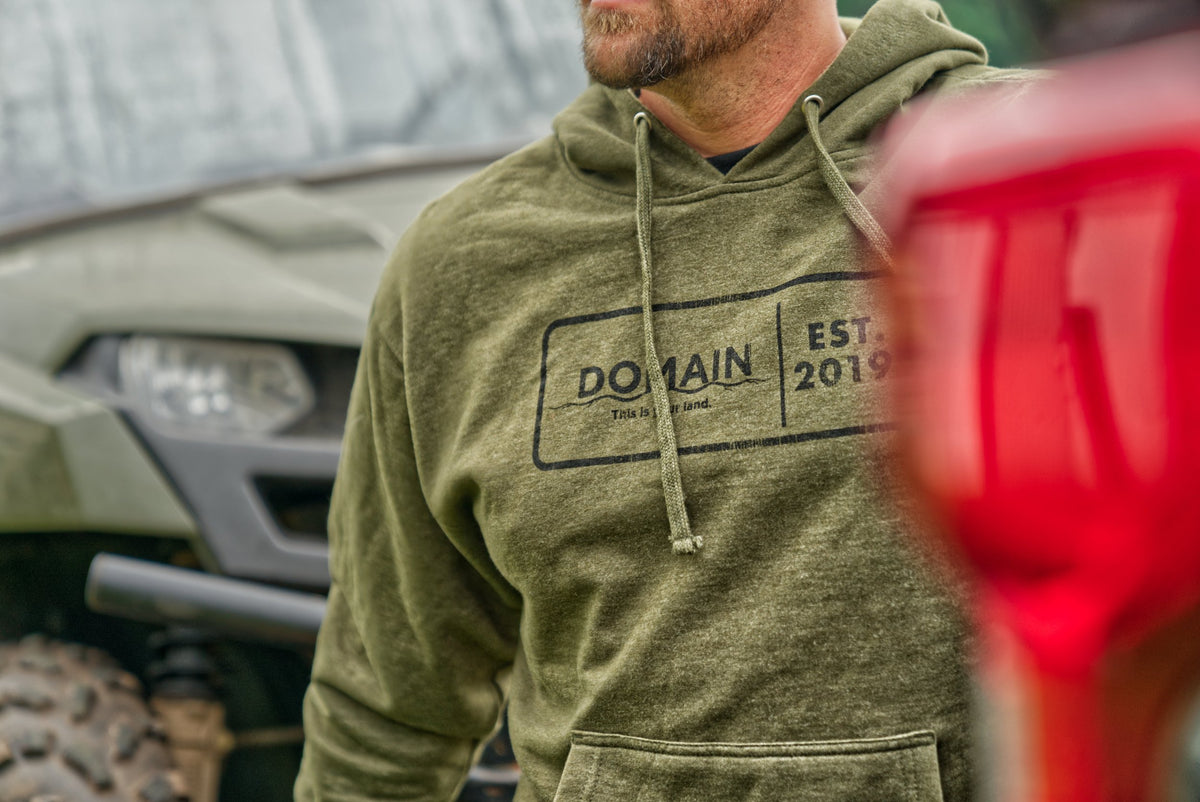Domain Military Green Midweight Hooded Sweatshirt