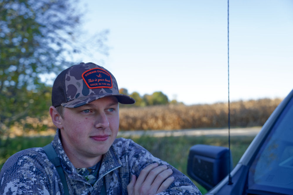 Brown Camo Patch Hat