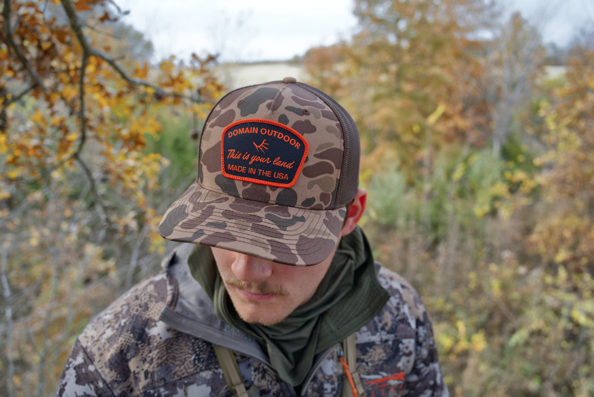 Brown Camo Patch Hat