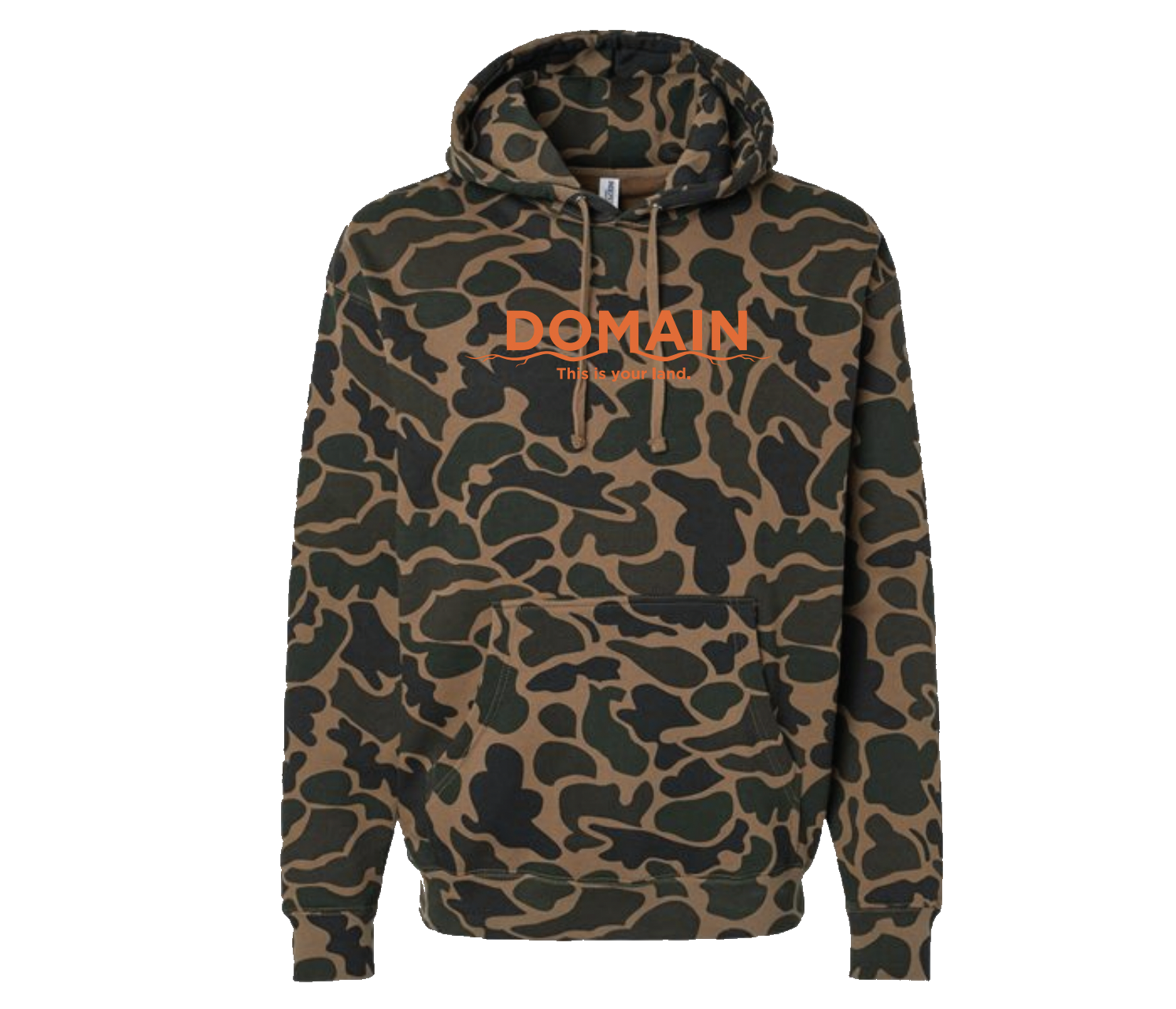 Domain Camo Blaze Orange Sweatshirt Domain Outdoor